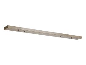 D0834SN  Hayes 5 Hole 1100 x 100mm Linear Ceiling Plate Satin Nickel